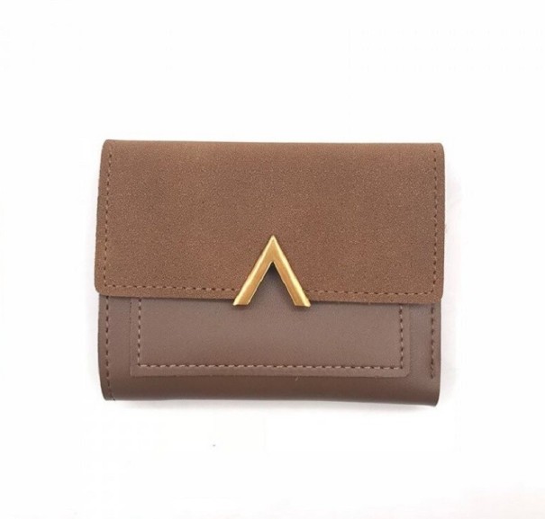 Cartera de piel para mujer pequeña M267 marrón