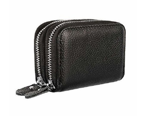 Cartera doble pequeña de mujer negro