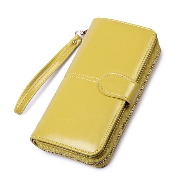 Cartera espaciosa para mujer amarillo