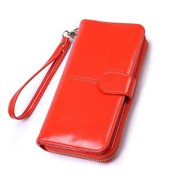 Cartera espaciosa para mujer naranja