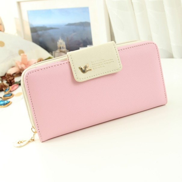 Cartera grande elegante para mujer J2984 rosa