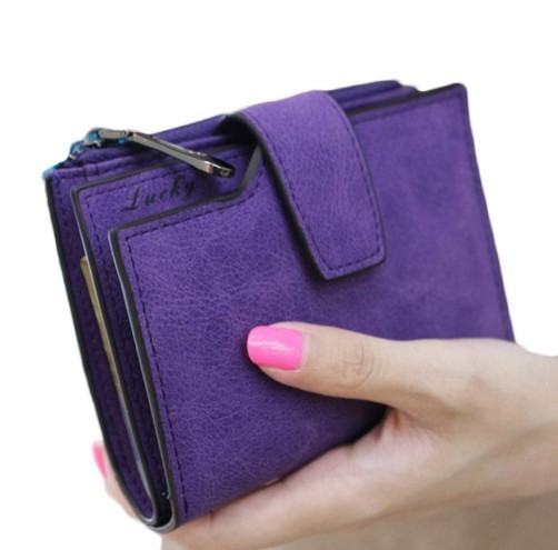Cartera pequeña de moda para mujer J787 morado