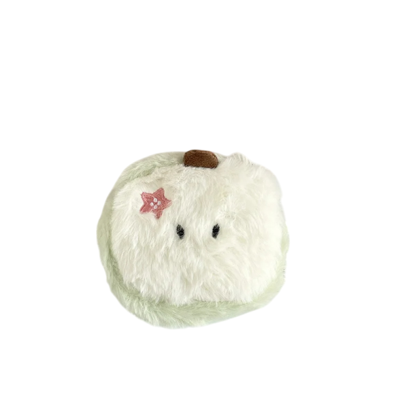 Cartoon pluche portemonnee 11 x 11,5 cm Klein zakje voor pasjes en munten Meerdere opbergruimtes Leuke accessoire van polyester Voor kinderen en tieners groen