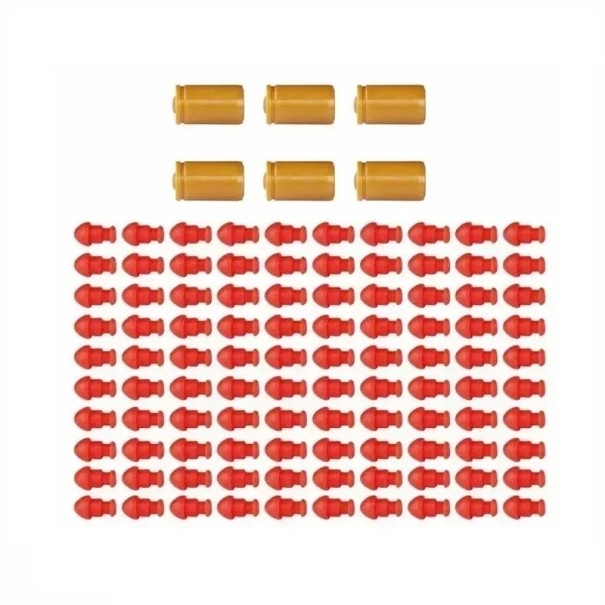 Cartouches pour pistolet d'enfant 100 billes 6 cartouches Munitions en plastique pour pistolets d'enfant Munitions de rechange pour jouets Jeu d'action pour enfants 1