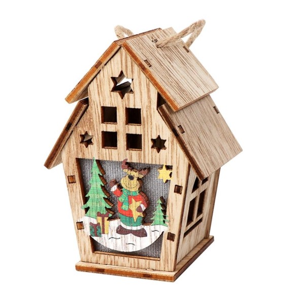 Casa de Natal iluminada 3