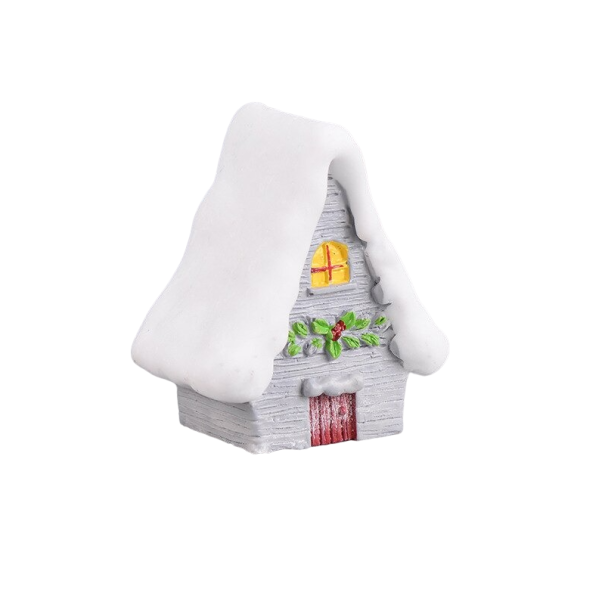 Casa de navidad gris