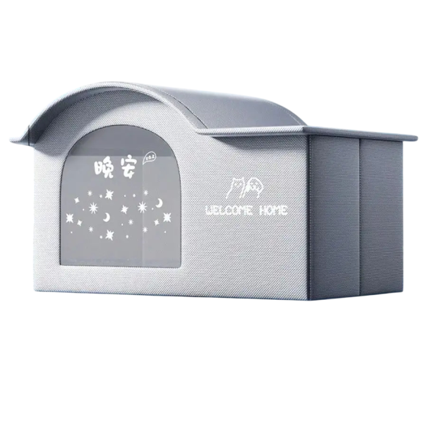 Casă de răcire de vară pentru pisici și câini mici 61 x 42 x 40 cm Material Oxford Cuib pentru animale de companie Potrivit pentru toate cele patru anotimpuri 1