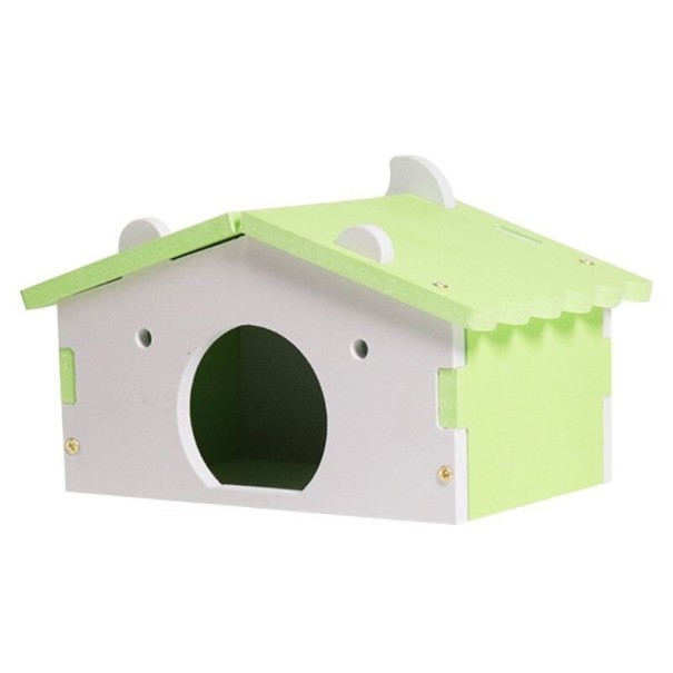 Casă din lemn pentru rozătoare C878 verde