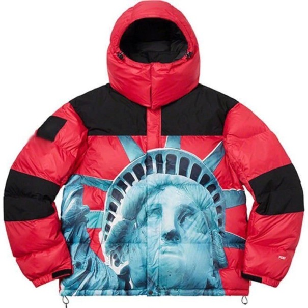 Casaco de Inverno Feminino P2545 vermelho XL