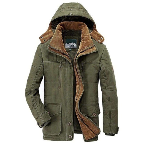 Casaco de Inverno Masculino S59 verde exército XS