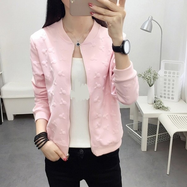 Casaco de primavera para mulher P2489 rosa S