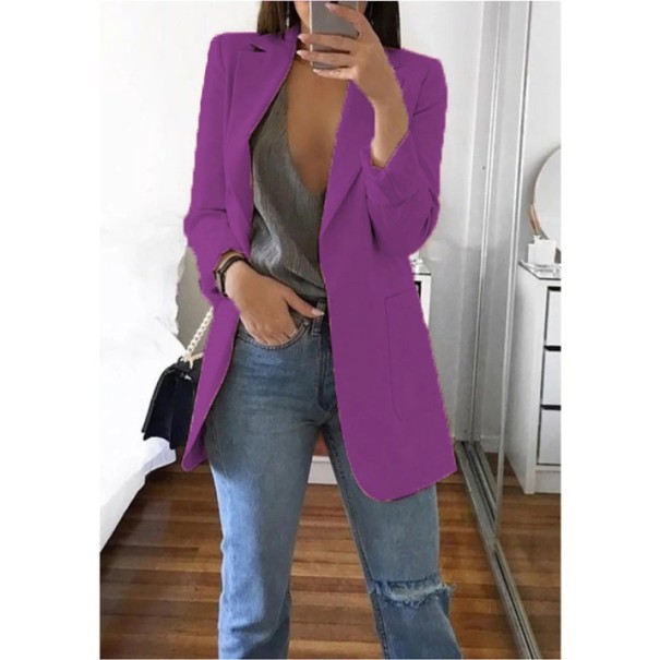 Casaco longo feminino B992 roxo S