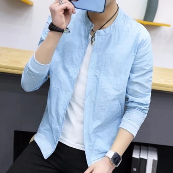 Casaco Masculino F1129 azul claro XS