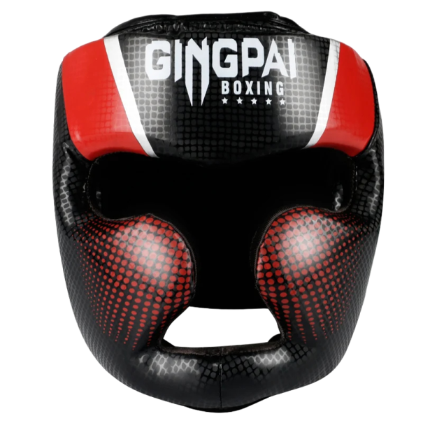 Casco de boxeo Casco de boxeo Protección para la cabeza para hombres y mujeres rojo M