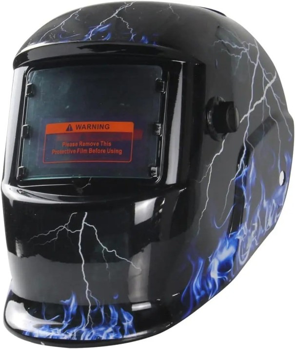 Casco de soldadura autooscurecedor con energía solar Casco de soldadura oscurecible con rango de sombra ajustable 30 x 20 x 22 cm 1