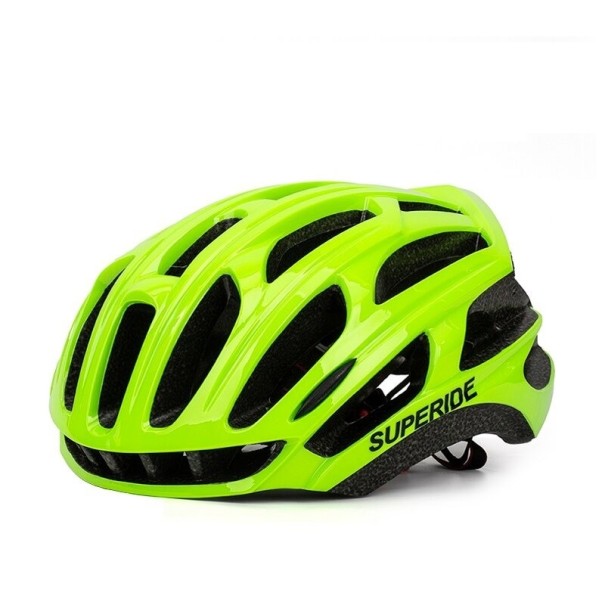 Casco per bicicletta M 54 - 58 cm verde neon