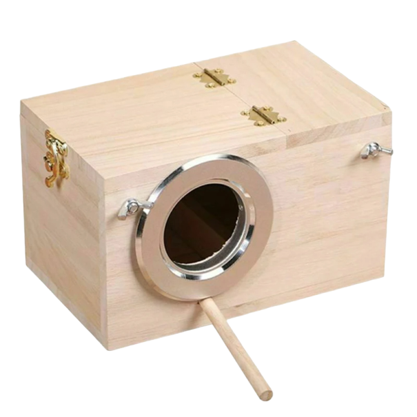 Casetta per uccelli in legno Casetta in legno per pappagalli 25 x 13,5 x 13 cm 1