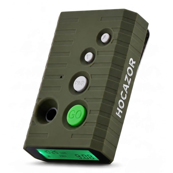 Časovač střelby shot timer Akustický spouštěč s vysokou citlivostí 11,5 x 8,5 x 3,5 cm Podsvícený LCD displej Pro trénink střelby zelená