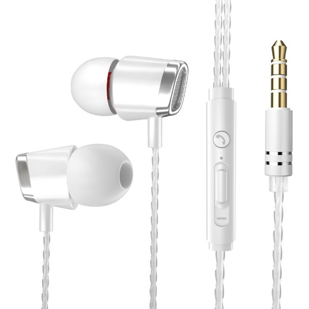 Casque avec microphone K1834 blanc