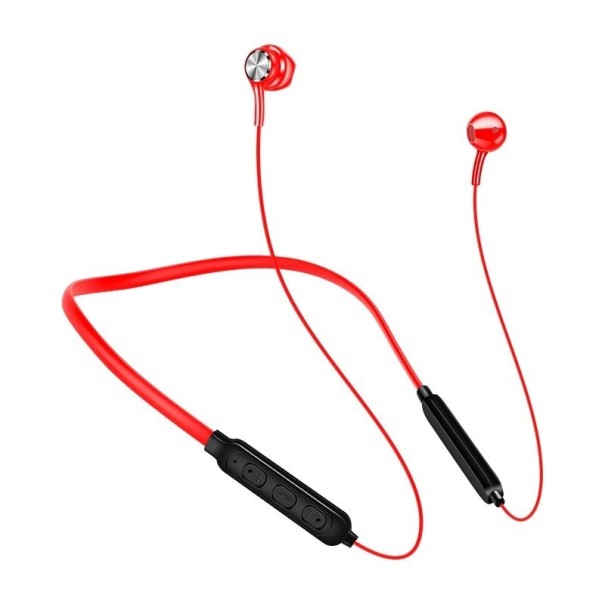 Casque Bluetooth à cou K1876 rouge