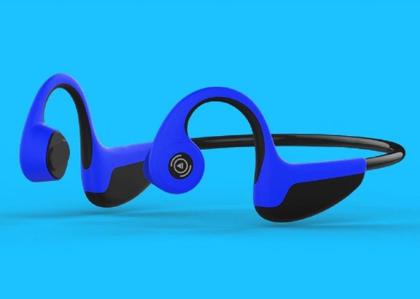Casque Bluetooth sur les pommettes K1786 bleu