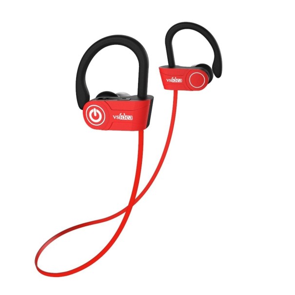 Casque de sport Bluetooth K1912 rouge