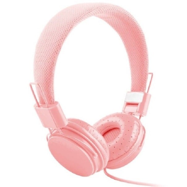 Casque pour enfants rose clair
