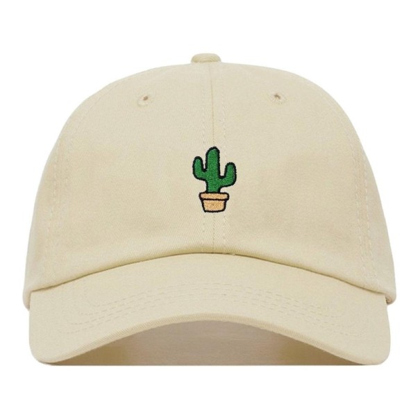 Casquette avec cactus crème