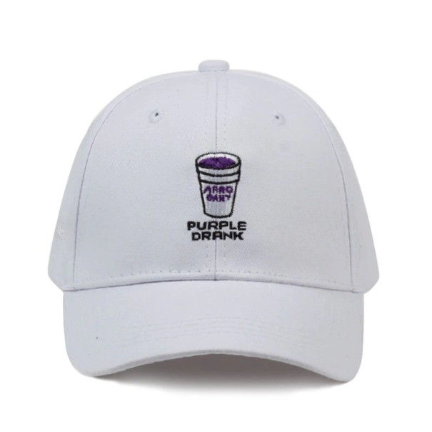 Casquette avec inscription T111 blanc
