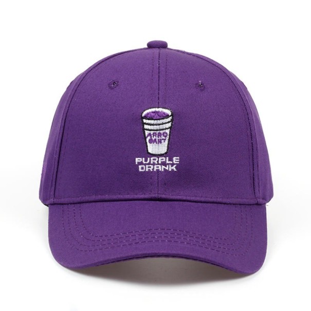 Casquette avec inscription T111 violet