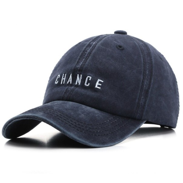 Casquette avec inscription T267 bleu foncé