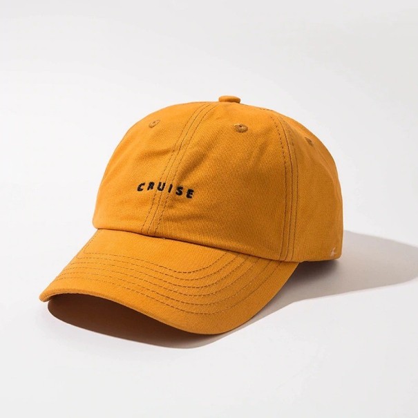 Casquette avec inscription T66 jaune foncé