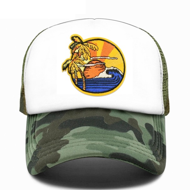 Casquette avec la mer camouflage