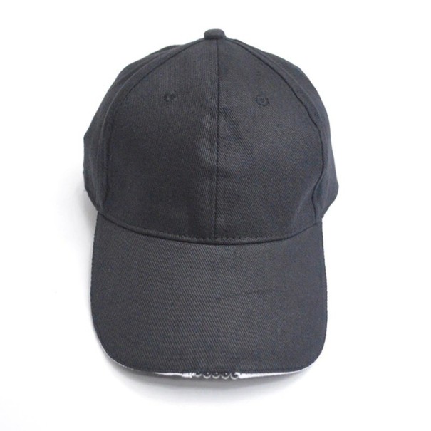 Casquette avec lumière LED noir