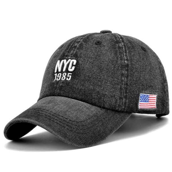 Casquette en jean pour homme T45 gris foncé