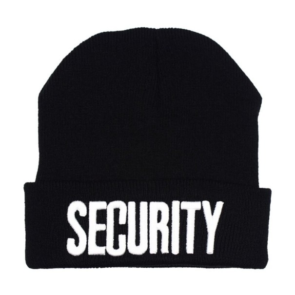Casquette noire avec inscription blanc