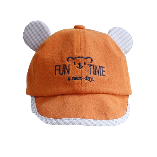 Casquette pour enfants avec oreilles orange