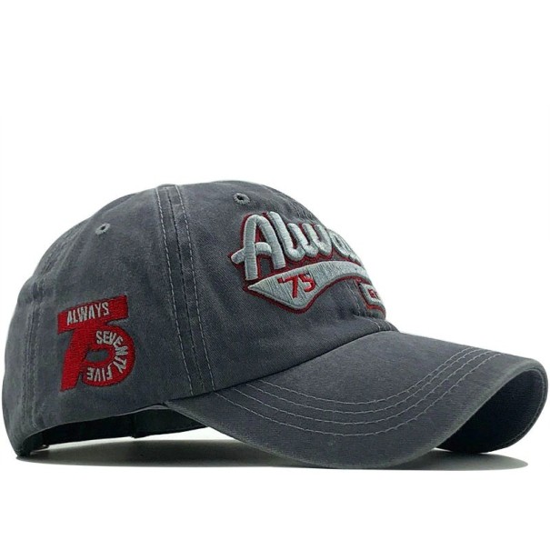 Casquette pour homme avec inscription T73 gris foncé