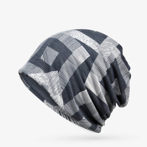 Casquette pour homme avec motif gris