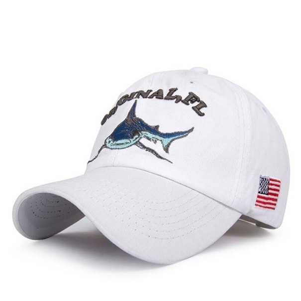 Casquette pour homme avec requin T45 blanc