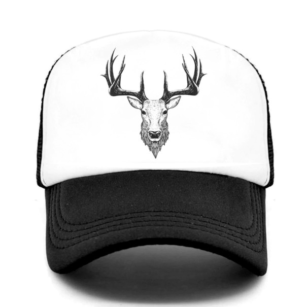 Casquette pour homme avec un cerf T256 noir