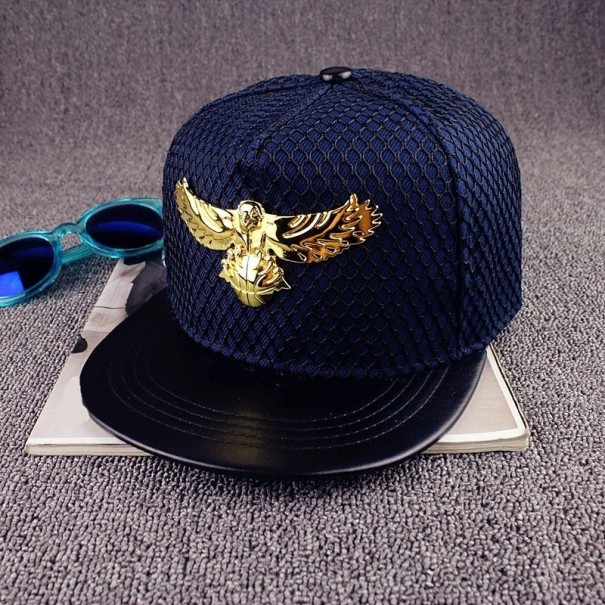 Casquette snapback homme avec aigle bleu foncé