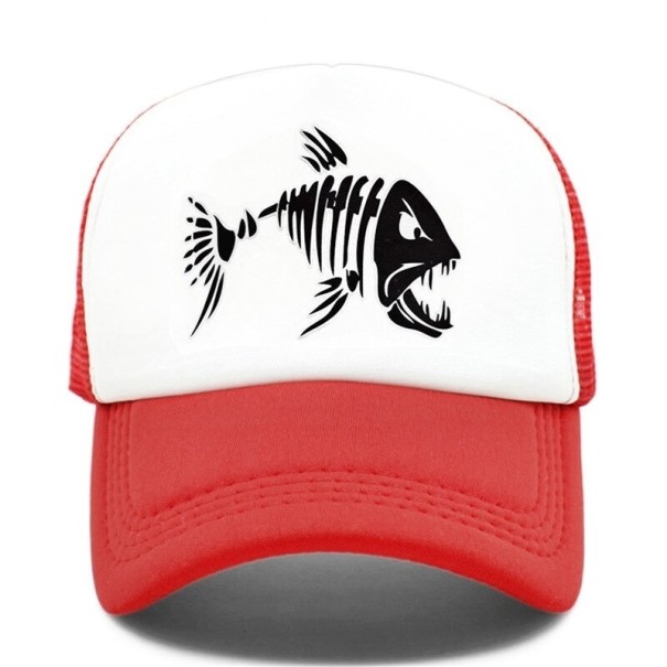Casquette trucker pour homme avec poisson T163 6