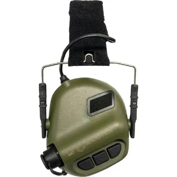 Căști tactice de fotografiere Căști electronice cu anulare a zgomotului Căști pentru urechi Căști militare cu anulare a zgomotului Protecție auditivă verde armată
