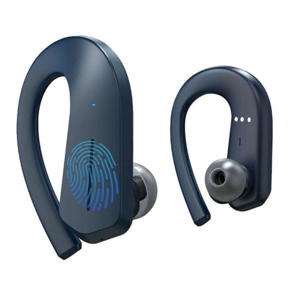 Căști wireless pentru sport cu suport pentru urechi și microfon Bluetooth 5.0 Autonomie de până la 9 ore Cutie de încărcare 600 mAh Asistent vocal 1