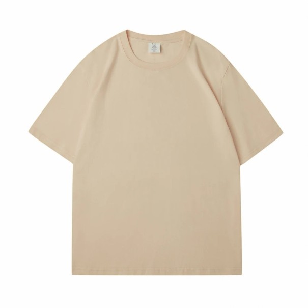 Casual T-shirt met korte mouwen Oversized model Eenvoudig ontwerp Zacht katoenen materiaal Comfortabel T-shirt voor dagelijks gebruik kaki L