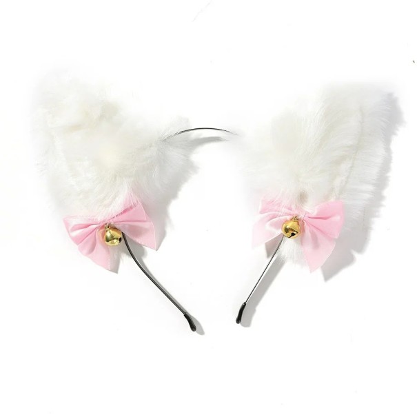 Cat Ear Headband V167 white