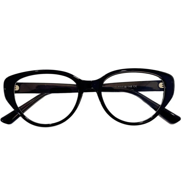 Cat-Eye-Fernbrille aus Kunststoff -3,00 Korrekturbrille mit Blaulichtfilter Elegante Fassung Brille für den Alltag