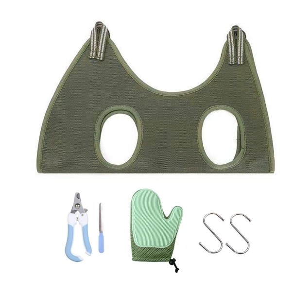 Cat Grooming and Restraint Set 6 - 10 kg green