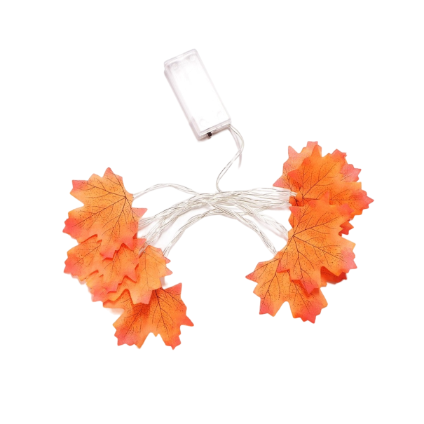 Catena luminosa LED foglie d'acero 1,5 m 2